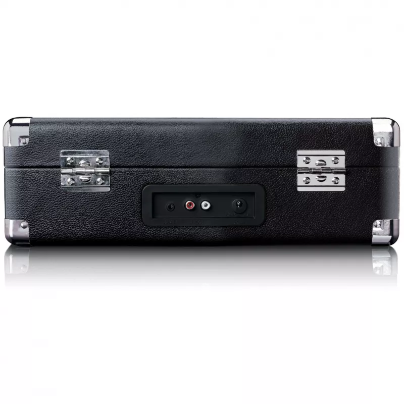 Belt-drive turntable Lenco TT-115 Black — portable suitcase record player, Bluetooth 5.0, USB recording, 33/45/78 RPM