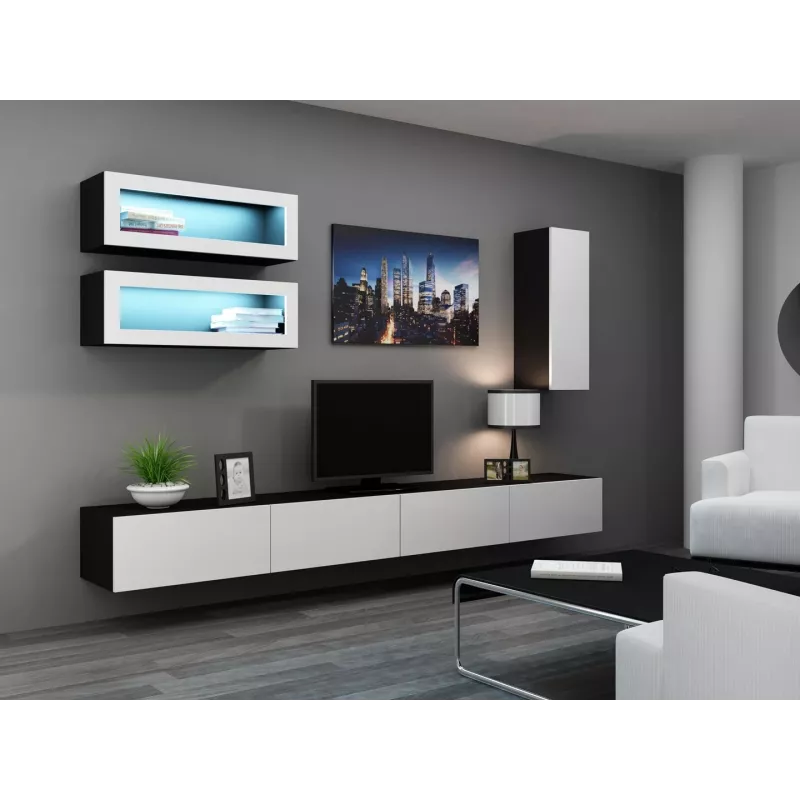 Cama Cabinet VIGO 90 full 90/35/32 black/white gloss