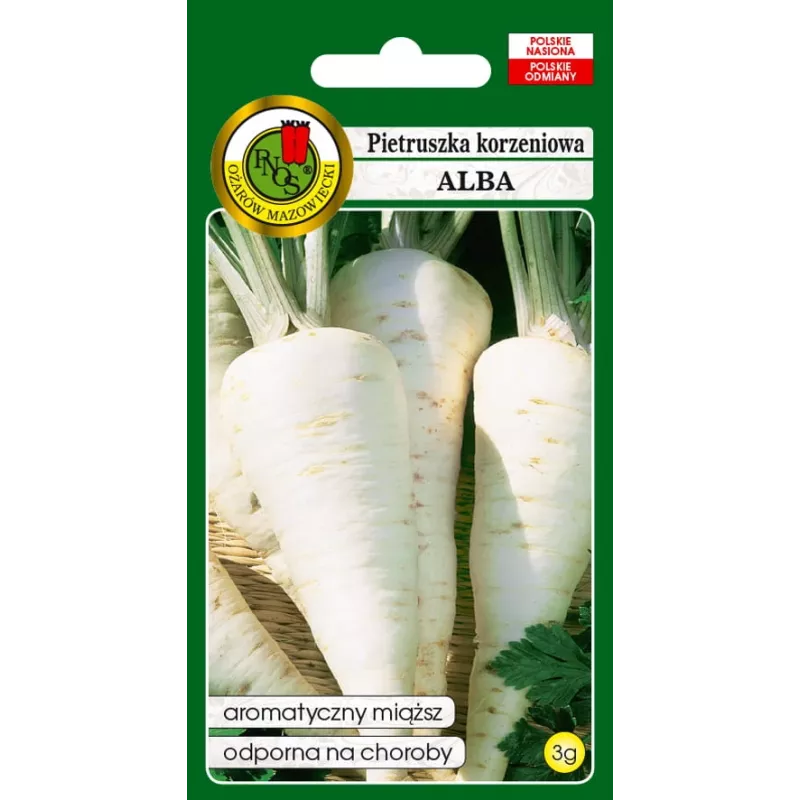 Seeds – Parsnip (Pietruszka Korzeniowa Alba) 3 g pack by Seklos LT