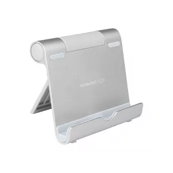 TERRATEC iTab S - Stand for mobile phone / Tablet - Aluminium - Silver - Desktop-Stand (219727)