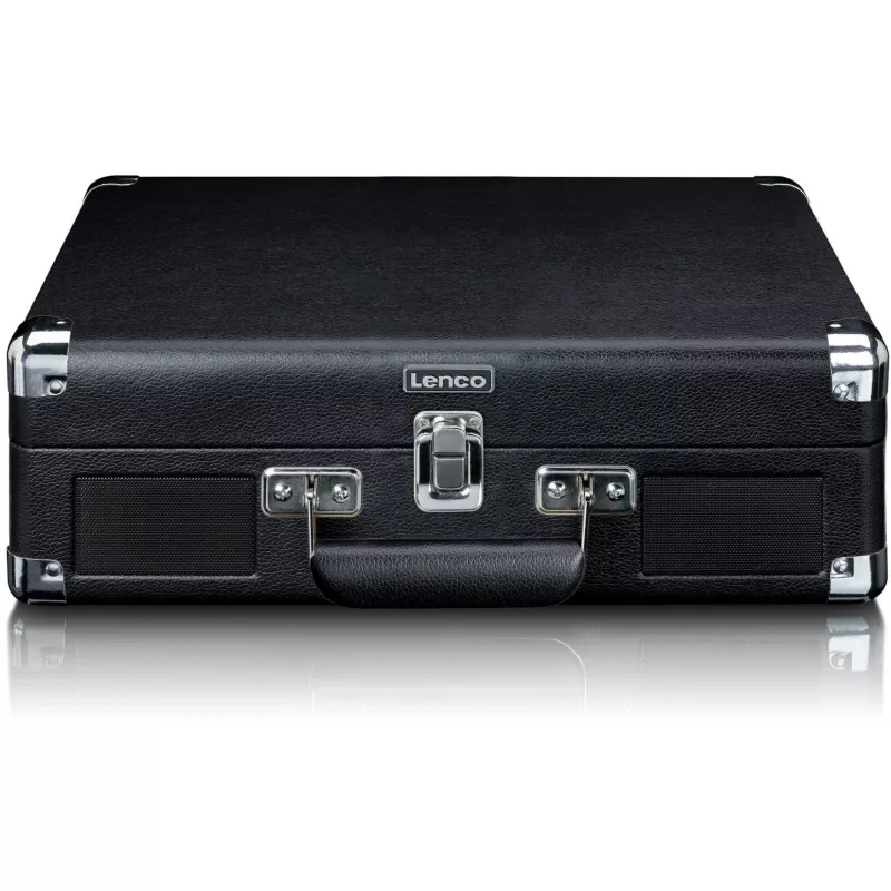 Belt-drive turntable Lenco TT-115 Black — portable suitcase record player, Bluetooth 5.0, USB recording, 33/45/78 RPM