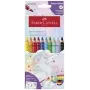 Colored Pencils Faber-Castell Einhorn Jumbo Grip — 10 pieces, jumbo triangular grip, soft core