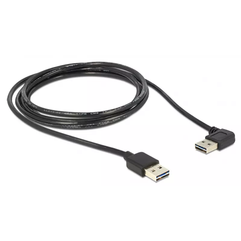 USB Cable DeLOCK 5m USB 2.0 A m/m 90°