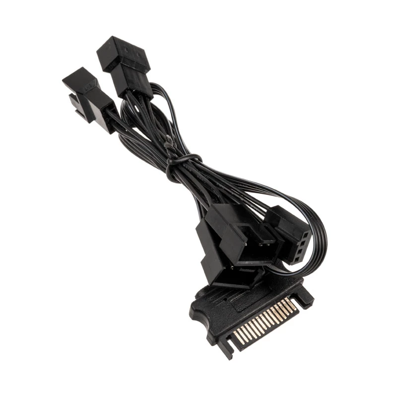 Fan splitter cable Kolink 1-to-4 PWM 35 cm, 4-pin PWM to 4×4-pin PWM + SATA