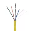 Networking cable LANBERG LCU6-10CC-0305-Y U/UTP Cat6 305 m Yellow, 23 AWG, 250 MHz