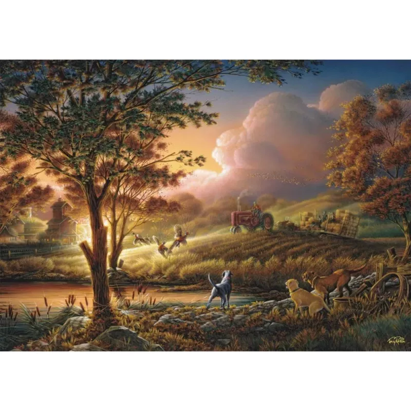 Terry Redlin: Sonnengold over ripe fields, Puzzle 1000 Pieces