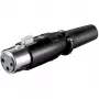 Wentronic Goobay microphone coupling , 3-pin - Enclosure black (11680)