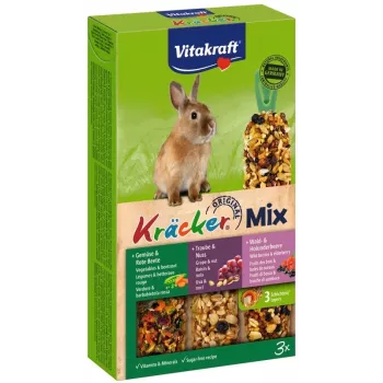 Small animal treat Vitakraft 25227 — Rabbit grape, fruit, vegetable & walnut mix, 160 g