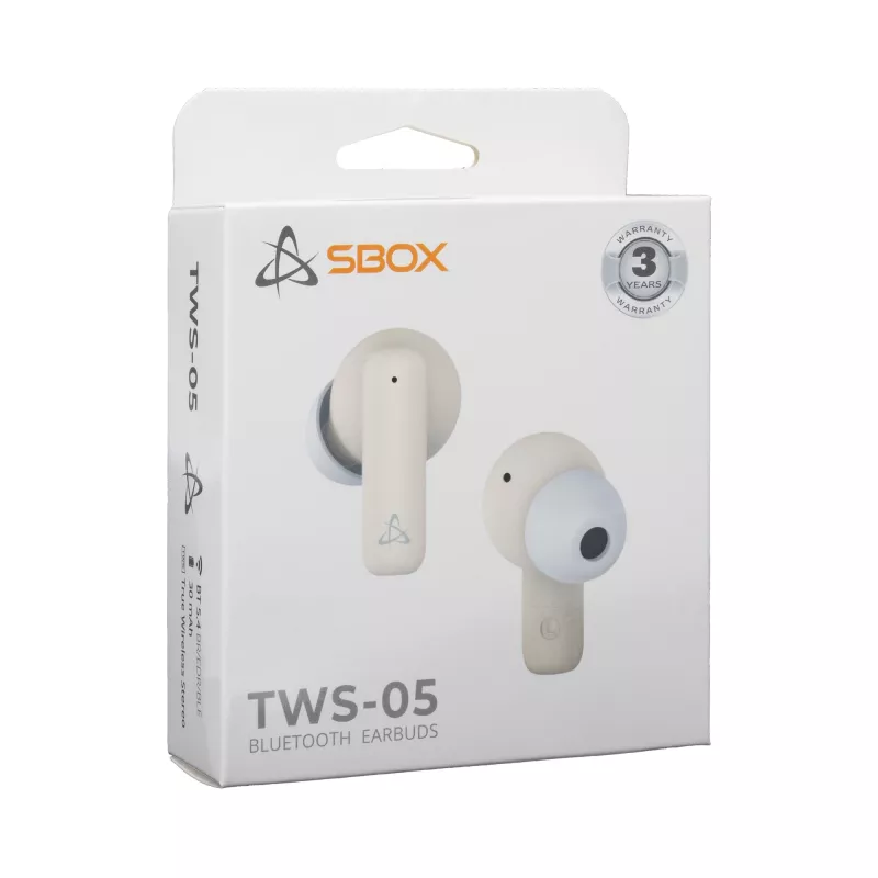 Headphones SBOX EB-TWS05 Beige