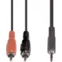 Audio Cable e+p B 113/2 2.5m 2 x RCA to 3.5mm Black