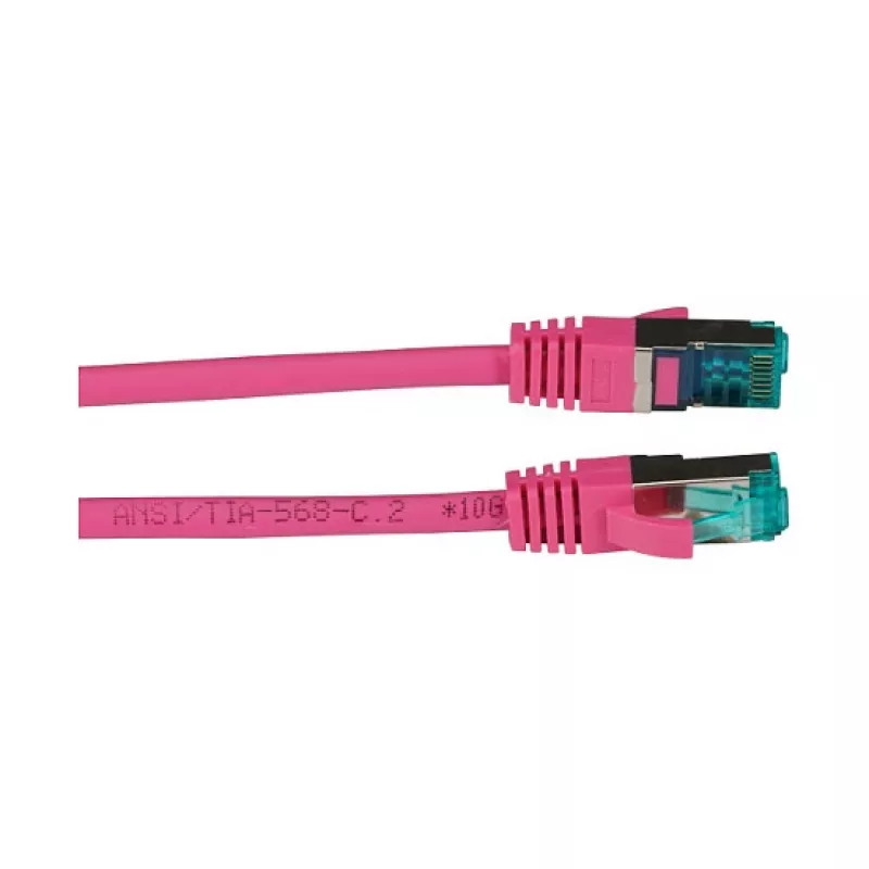 EFB-Elektronik RJ45 Patch Cable Cat.6A S/FTP LSZH magenta 2m Manufacturer: EFB Elektronik (MK6001.2MA)