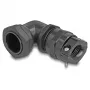 DeLOCK Cable Gland 90° PG21 Black Strain Relief Bending Protection