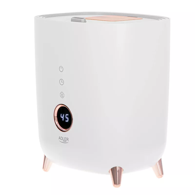 Ultrasonic humidifier Adler AD 7972 — 4 L tank, 300 ml/h, up to 35 m², 23 W, white