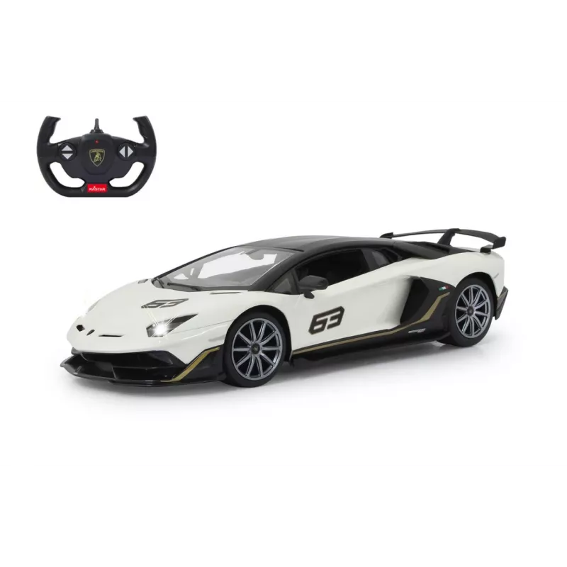 Jamara Lamborghini Aventador SVJ Performance 1:14 White 2.4GHz A - sports car - Electric Motor - 1:16 - Ready-to-Run (RTR) - White - boys (405172)