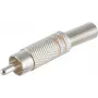 Cinch (RCA) connector ShiverPeaks 52000-Y, 6 mm metal, yellow