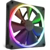 Case fan NZXT F140 RGB 14 cm Black, 500–1800 RPM, Fluid Dynamic Bearing, 4-pin, 18 LEDs