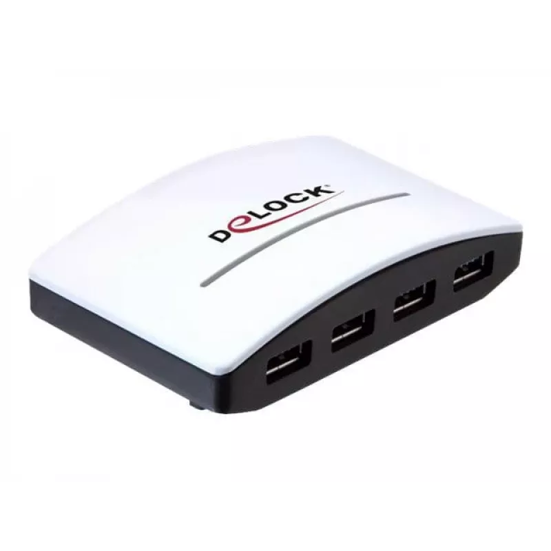 USB Hub DeLOCK 4 Port 5000 Mbit/s Black White