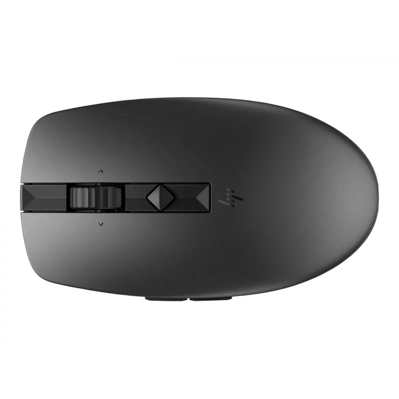 HP 710 Rechargeable Silent Mouse, Ambidextrous, RF Wireless + Bluetooth, 3000 DPI, Black