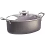 Saucepan Pensofal Invictum Professional Oval 32 cm with 2 handles and glass lid
