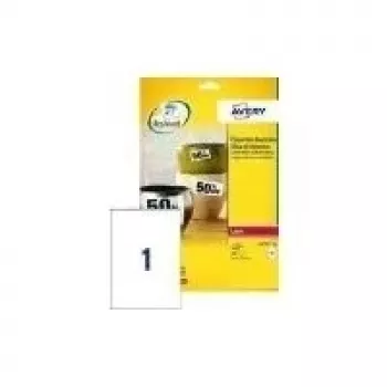 Self-adhesive printer label Avery White Heavy Duty Laser Labels L7060-20.FR