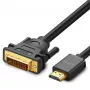 UGREEN DVI to HDMI adapter cable HD106 — DVI (male) to HDMI (male), 1.5 m, FHD 1080p / 3840×2160