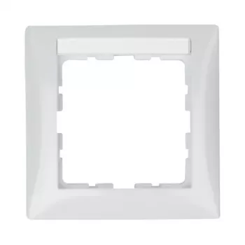 Wall plate/switch cover Berker 10118919 — screwless white, single-gang