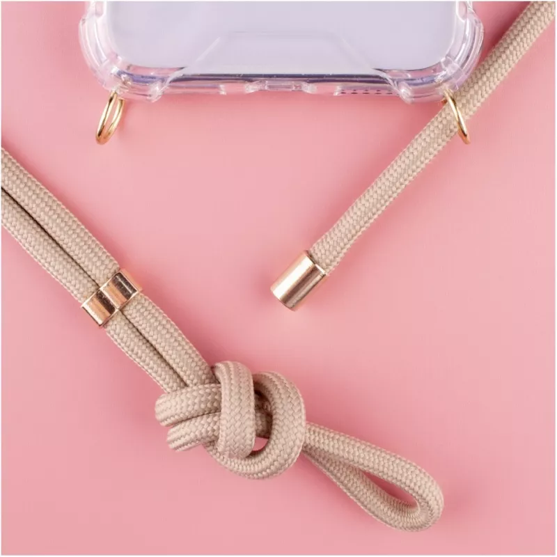 Necklace case Lookabe loo007 gold nude for iPhone 7/8 Plus — wearable phone pouch with strap