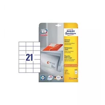 Avery 6174 self-adhesive label White 525 pc(s)