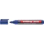 Permanent marker Edding 300 — blue ink, 1.5 mm tip, pack of 10