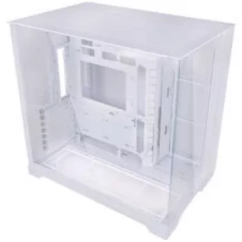 Lian Li O11 Vision Compact - White + 3x UNI FAN SL-INF 120 ARGB Reverse Blade PWM Fan - 120mm (Ink. Controller)
