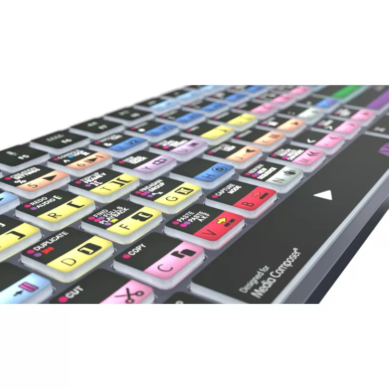 Logickeyboard Avid Media Composer - Pro Titan UK Mac - Keyboard - QWERTY