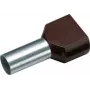 Cimco 187708 Twin Ferrule 1.5 mm² Partially Insulated Black 100 pc(s) (187708)