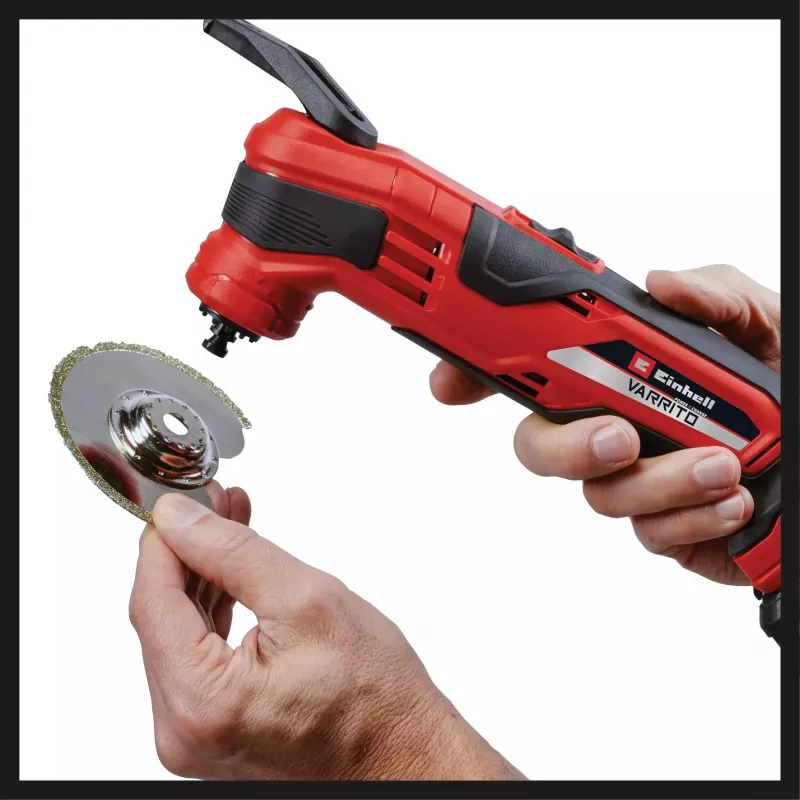 Power X-Change Cordless Multi-Tool VARRITO, 18Volt (Red/black, without Battery and Charger, Includes Accessory)