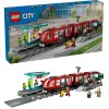 LEGO City city tram and station role play building set for children with toy Tram gift for boys and girls from 7 years who love vehicles