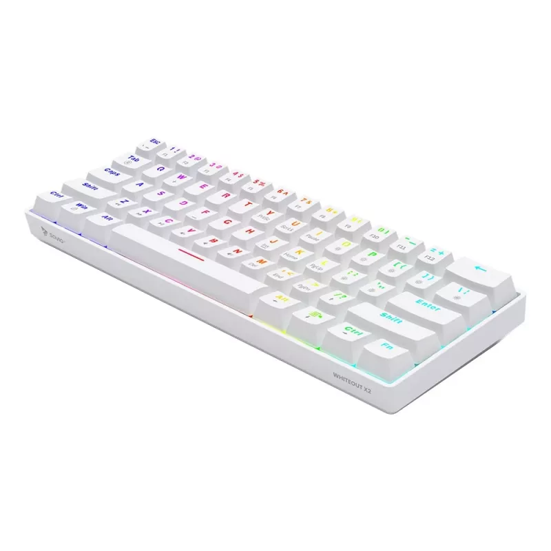 Mechanical Keyboard Whiteout X2, Brown Outemu, Hot Swap Savio Savgk-whit