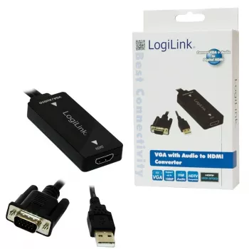 Video cable adapter LogiLink CV0060 Black