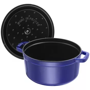Cast iron cocotte Staub 26 cm round, dark blue