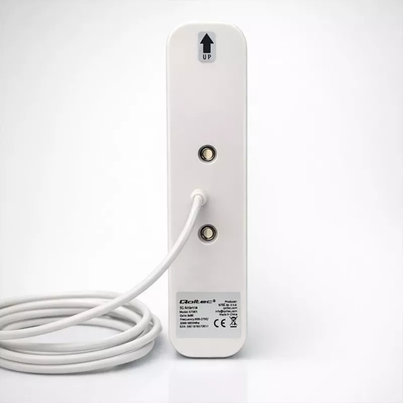 External 4G/5G LTE Antenna QOLTEC 9 dBi, N female connector, 3 m cable