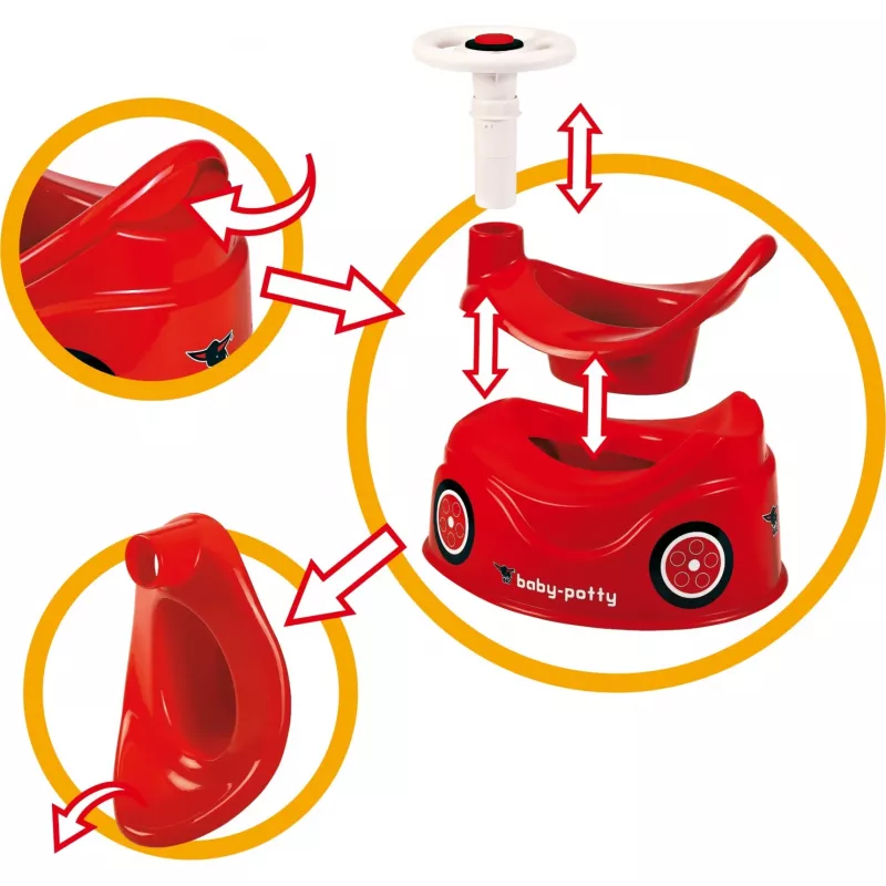 Potty seat Simba-Dickie BIG 800056801, plastic, red, 310×280×280 mm