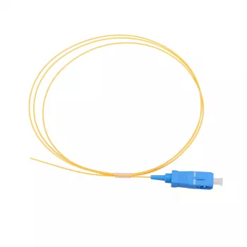 Pigtail SC/UPC PVC Singlemode Extralink G.657.A1 FTTH 900µm 1 m yellow