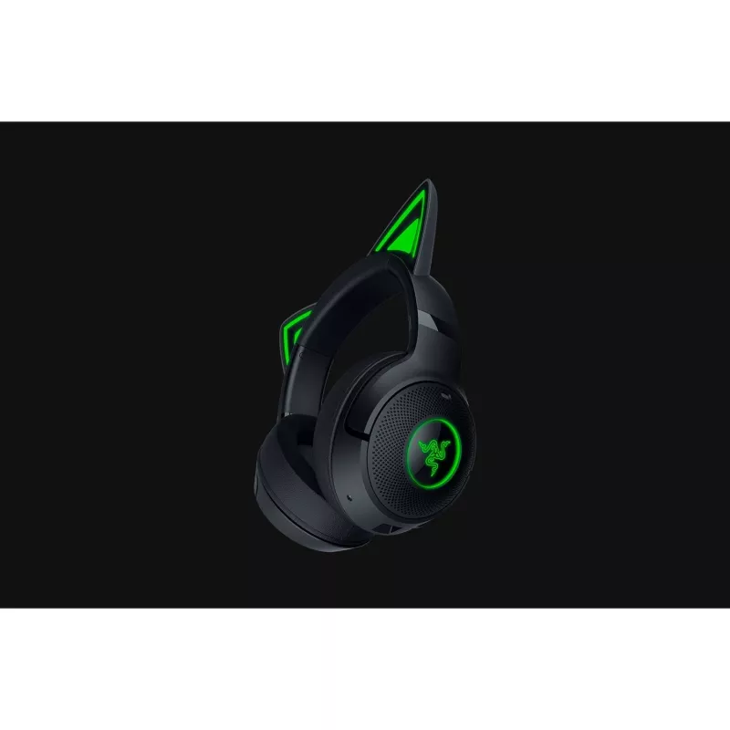 Headset Razer Kraken Kitty V2 BT — Wireless Bluetooth, Circumaural, Head-band, 20–20000 Hz, 325 g, Black