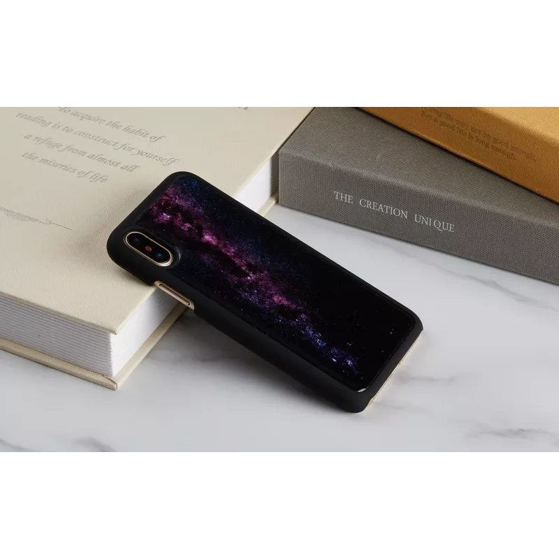 Smartphone case iKins for iPhone XS / iPhone XS Max — milky way black