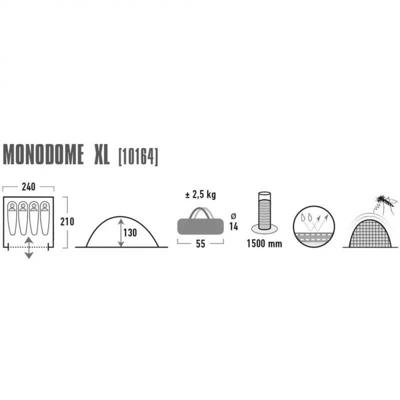 High Peak Monodome XL Blue Dome/Igloo tent 10164