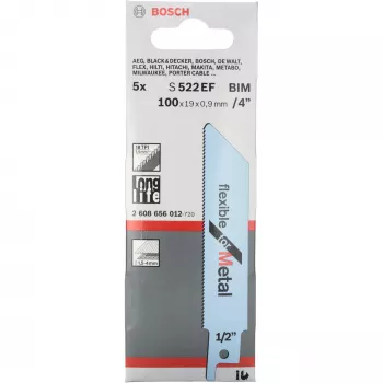 Jigsaw blade Bosch S 522 EF Bimetal 5 pcs Metal cutting