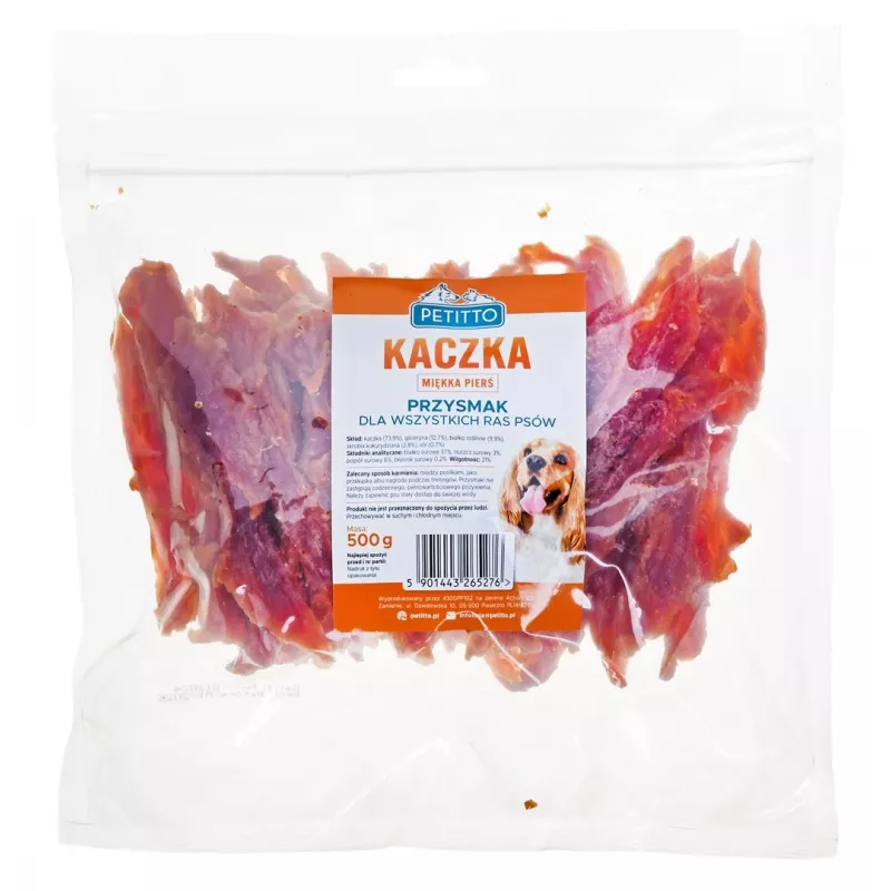 PETITTO Soft duck breast - dog treat - 500 g