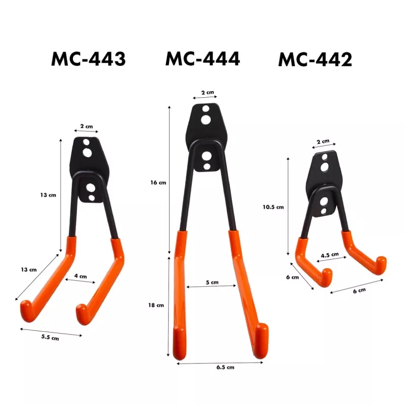 Steel garage wall hook 25kg MC-444