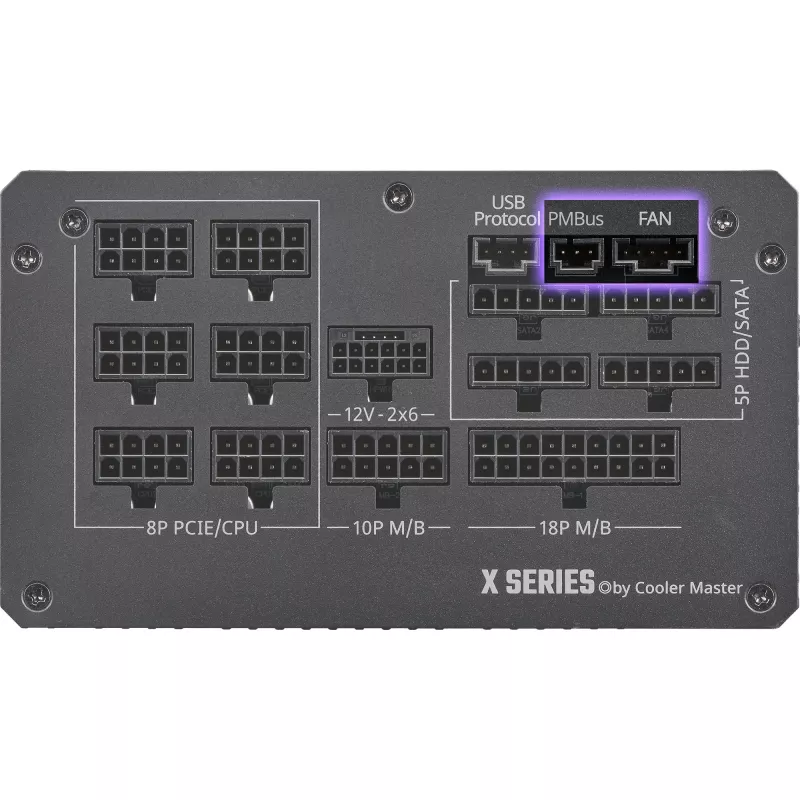 Power supply unit Cooler Master X Silent Edge Platinum 1100 W 24-pin ATX Black