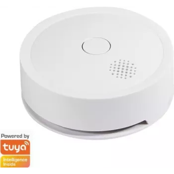 Smoke detector WiFi Smart, Tuya compatible white