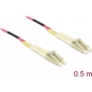 Optical Fibre Cable DeLOCK LC to LC Multi-mode OM4 0.5 m