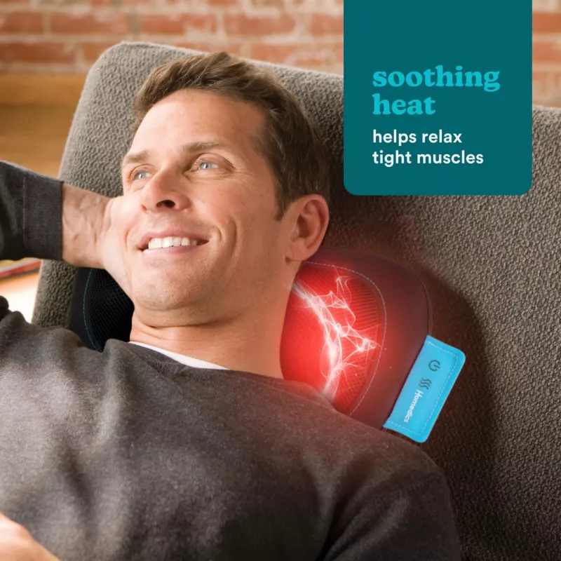 Pillow massager HoMedics SP-50H with shiatsu nodes and heat function